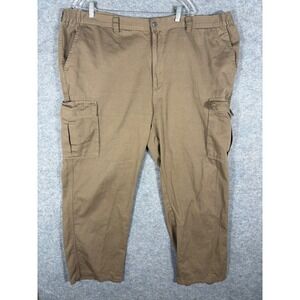 Boulder Creek Men's 48‎ 40 Tall Cargo Pants Relaxed Fit Cotton Brown Casual